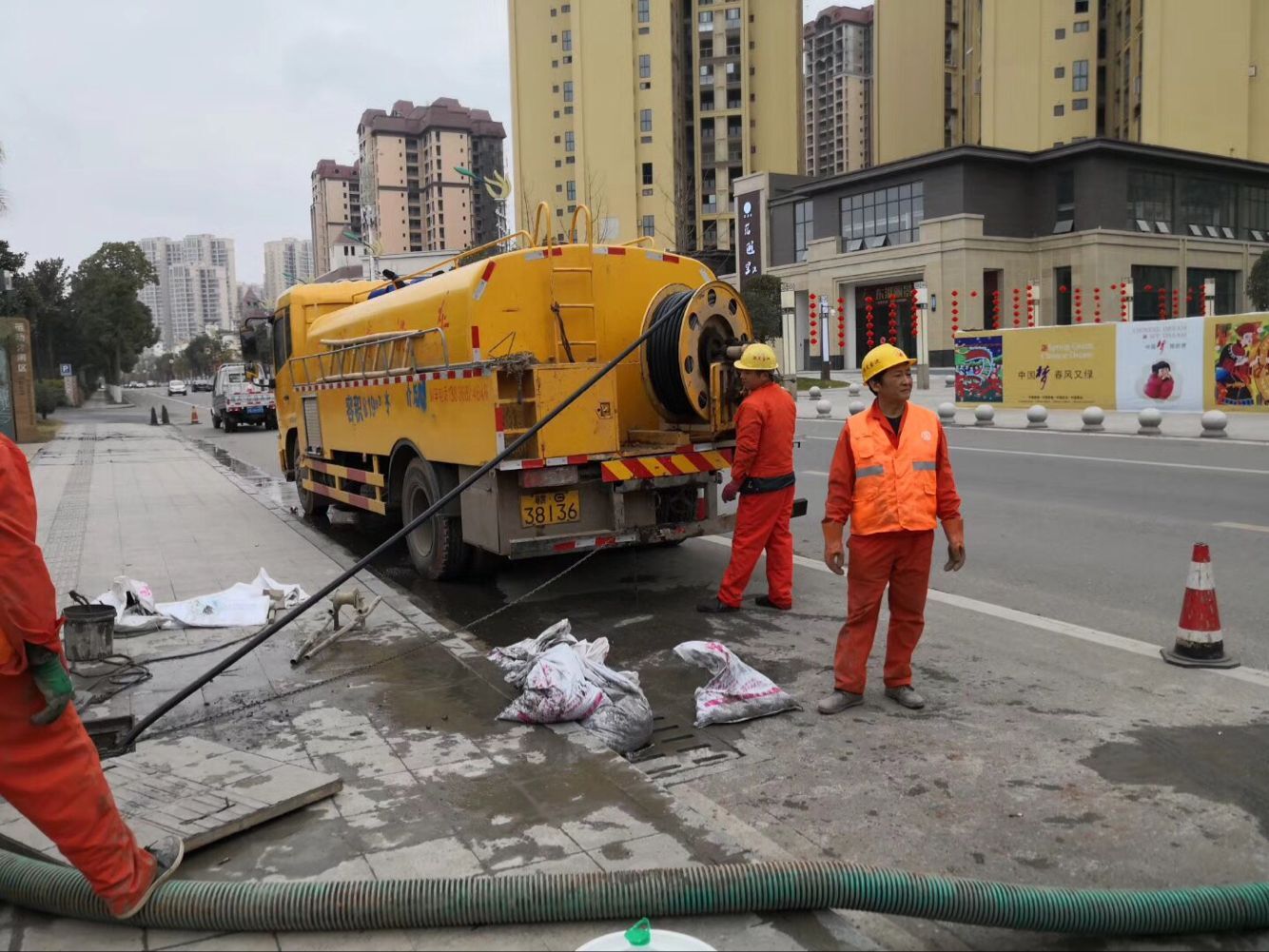 兴县排污管道清淤-管道清洗